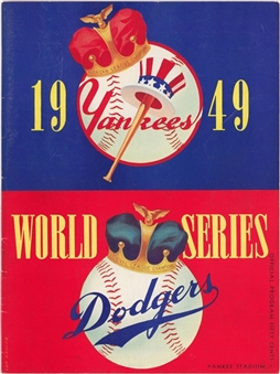 1949 World Series Program - Dodgers vs. Yankees - Yankee Stadium 